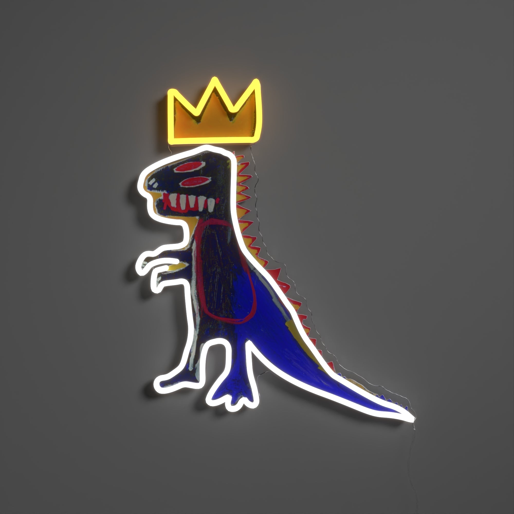 PEZ Dispenser YP x Jean Michel Basquiat, signe en néon led